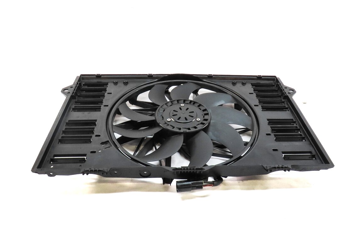 Thumbnail 3: 10-16 PORSCHE PANAMERA (970 G1) 4.8L TURBO RADIATOR COOLING FAN MOTOR w/ SHROUD