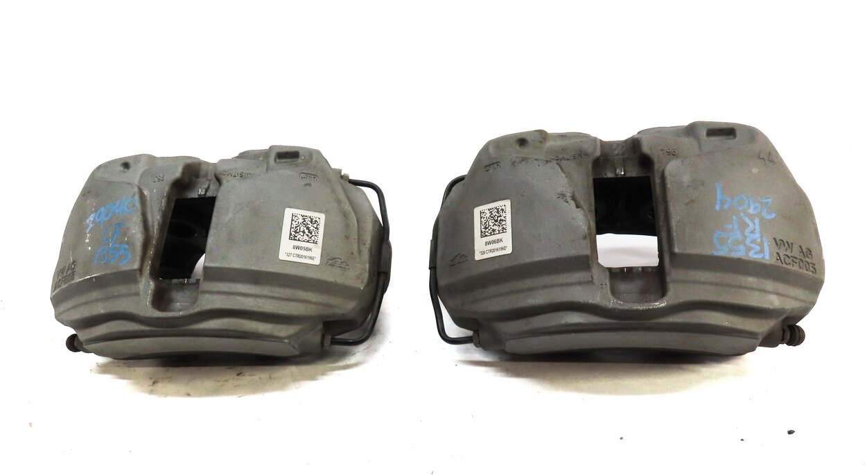Thumbnail 2: 2017-2019 AUDI A4 A5 (B9 8W 8W6) FRONT LEFT & RIGHT BRAKE CALIPER SET-2