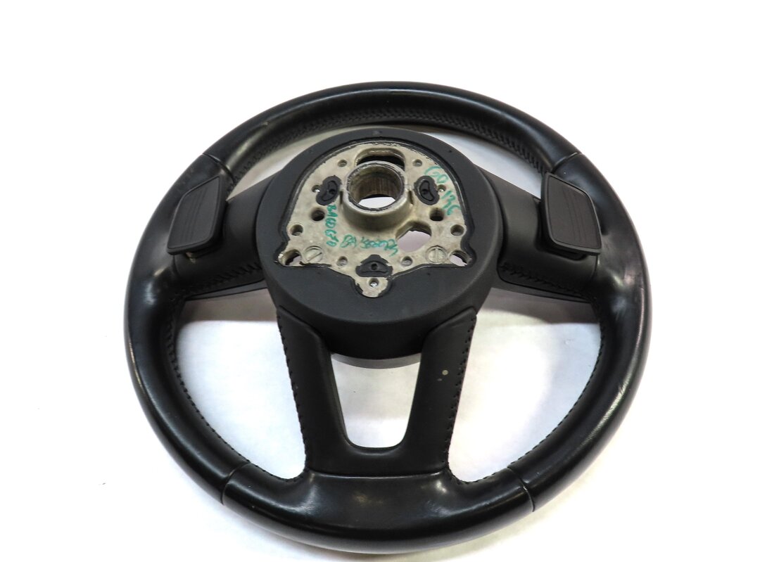 Thumbnail 4: 2017-2019 AUDI A4 A5 S4 (B9 8W F5) 3-SPOKE STEERING WHEEL w/ SHIFT PADDLES