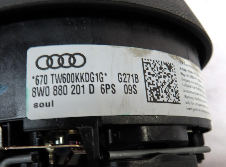 Thumbnail 6: 2017 AUDI A4 (B9 8W) FRONT LEFT DRIVER 3-SPOKE STEERING WHEEL AIRBAG AIR BAG SRS