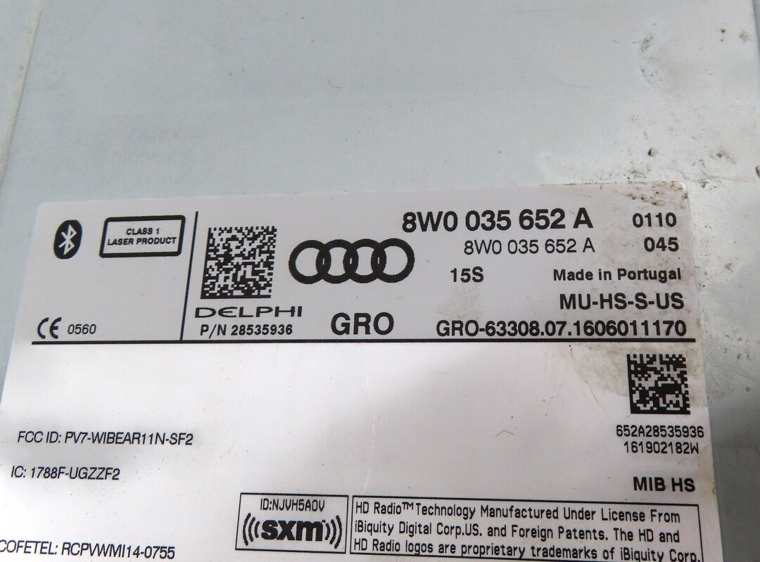 Thumbnail 6: 2017 AUDI A4 (B9 8W) RADIO STEREO MMI MULTIMEDIA CD DVD SD PLAYER READER DRIVE