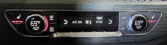 Thumbnail 5: 17-20 AUDI A4 A5 Q5 S5 SQ5 (B9 FY 8W 8W6 80A) FRONT TEMPERATURE CLIMATE CONTROL