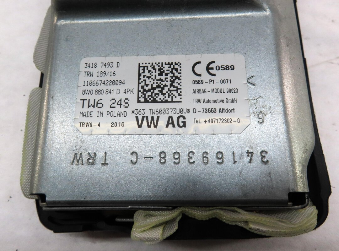 Thumbnail 5: 17-20 AUDI A4 A5 S5 ALLROAD (B9 8W F5) LEFT DRIVER KNEE AIRBAG AIR BAG (BLACK)