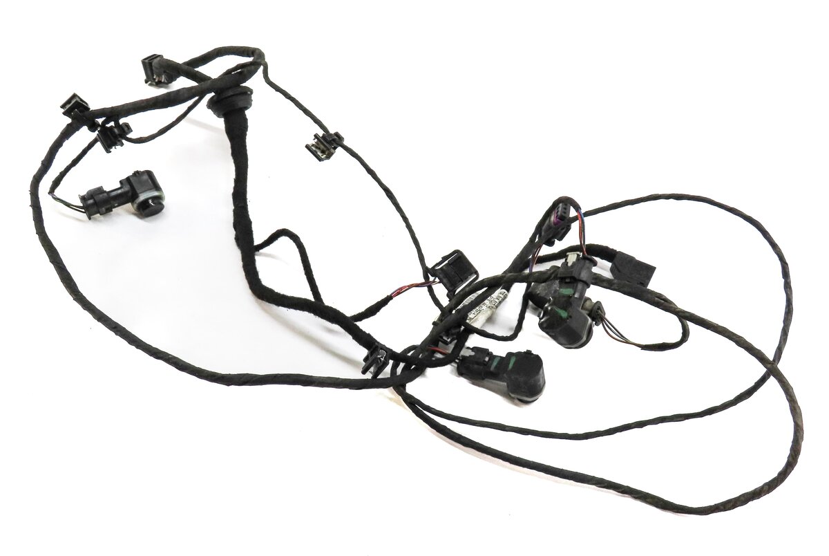 2014 AUDI A6 (C7) REAR PARK ASSIST PDC SENSOR SET4 (MOONLIGHT BLUE) w/ HARNESS