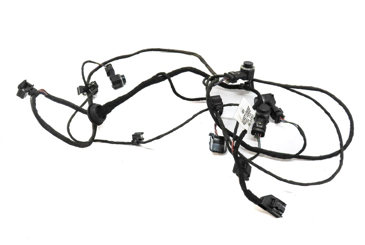 Thumbnail 3: 2014 AUDI A6 (C7) REAR PARK ASSIST PDC SENSOR SET4 (MOONLIGHT BLUE) w/ HARNESS