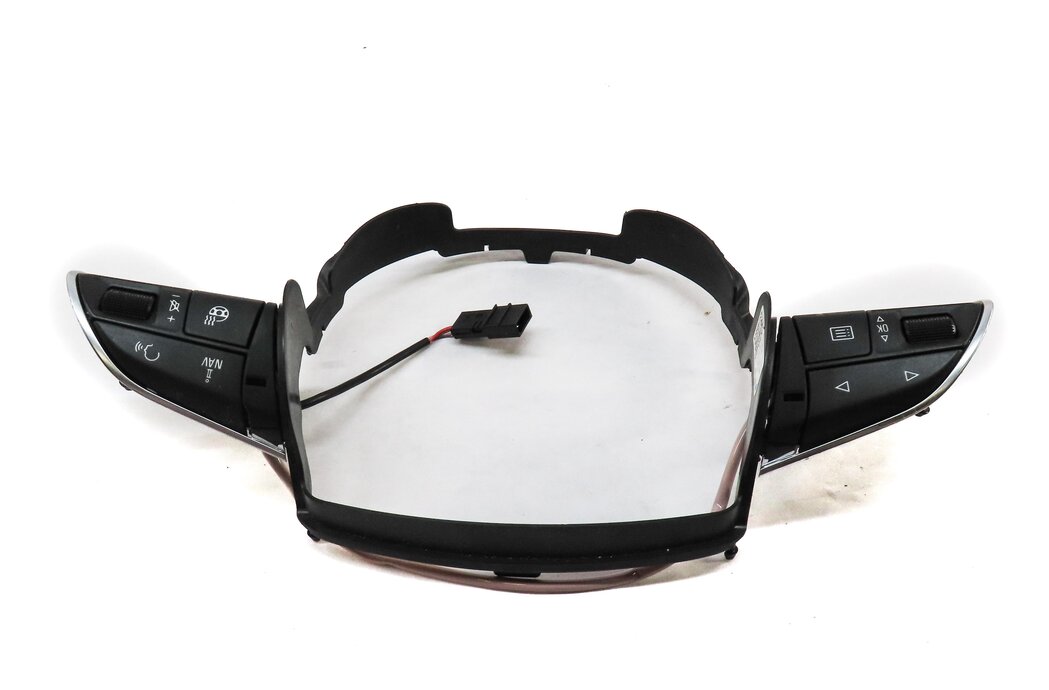 Thumbnail 5: 2014 AUDI A6 (C7) LEFT & RIGHT HEATED STEERING WHEEL SWITCH SET 2 w/ TRIM BLACK