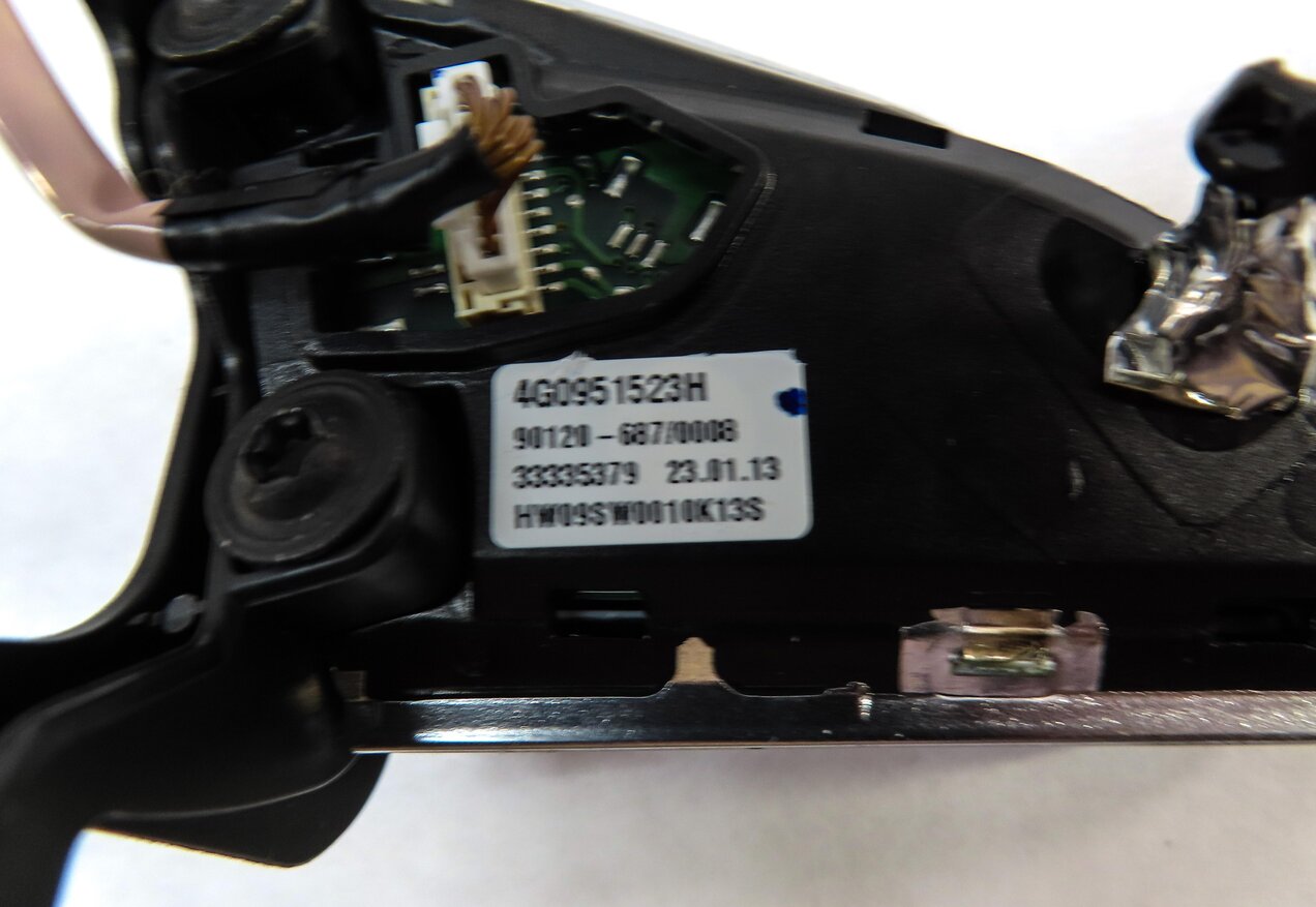 Thumbnail 7: 2014 AUDI A6 (C7) LEFT & RIGHT HEATED STEERING WHEEL SWITCH SET 2 w/ TRIM BLACK