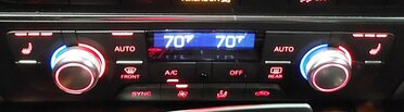 Thumbnail 2: 2014 AUDI A6 (C7) FRONT DASH HVAC A/C HEATER CLIMATE CONTROL PANEL (BLACK)