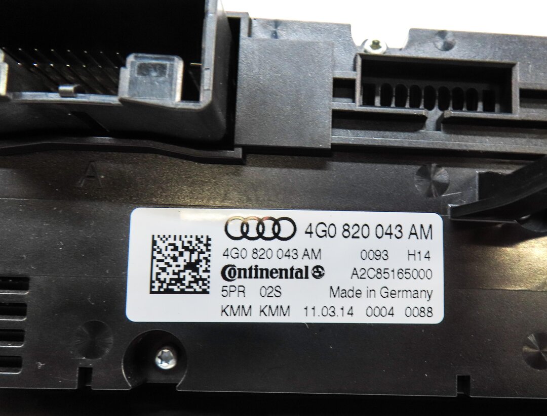 Thumbnail 5: 2014 AUDI A6 (C7) FRONT DASH HVAC A/C HEATER CLIMATE CONTROL PANEL (BLACK)