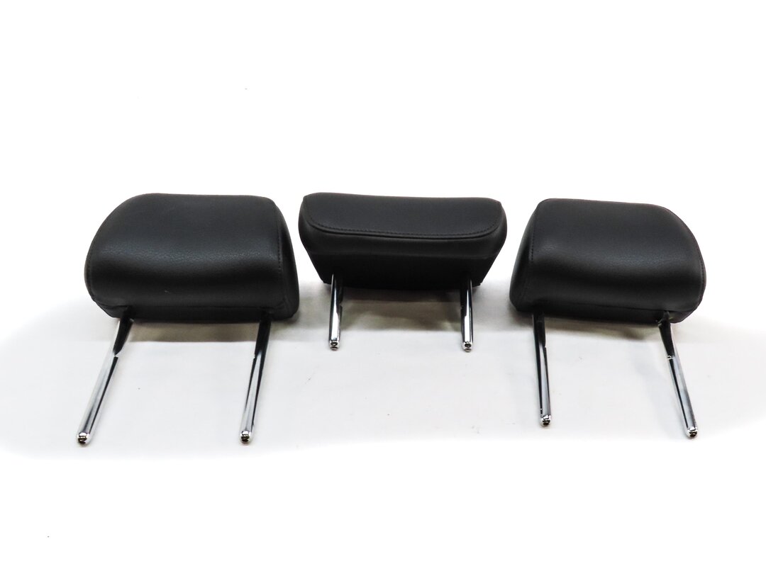 Thumbnail 2: 13-16 A4 S4 12-18 A6 S6 C7 B8 REAR LEFT RIGHT CENTER SEAT HEADREST SET 2 (BLACK)