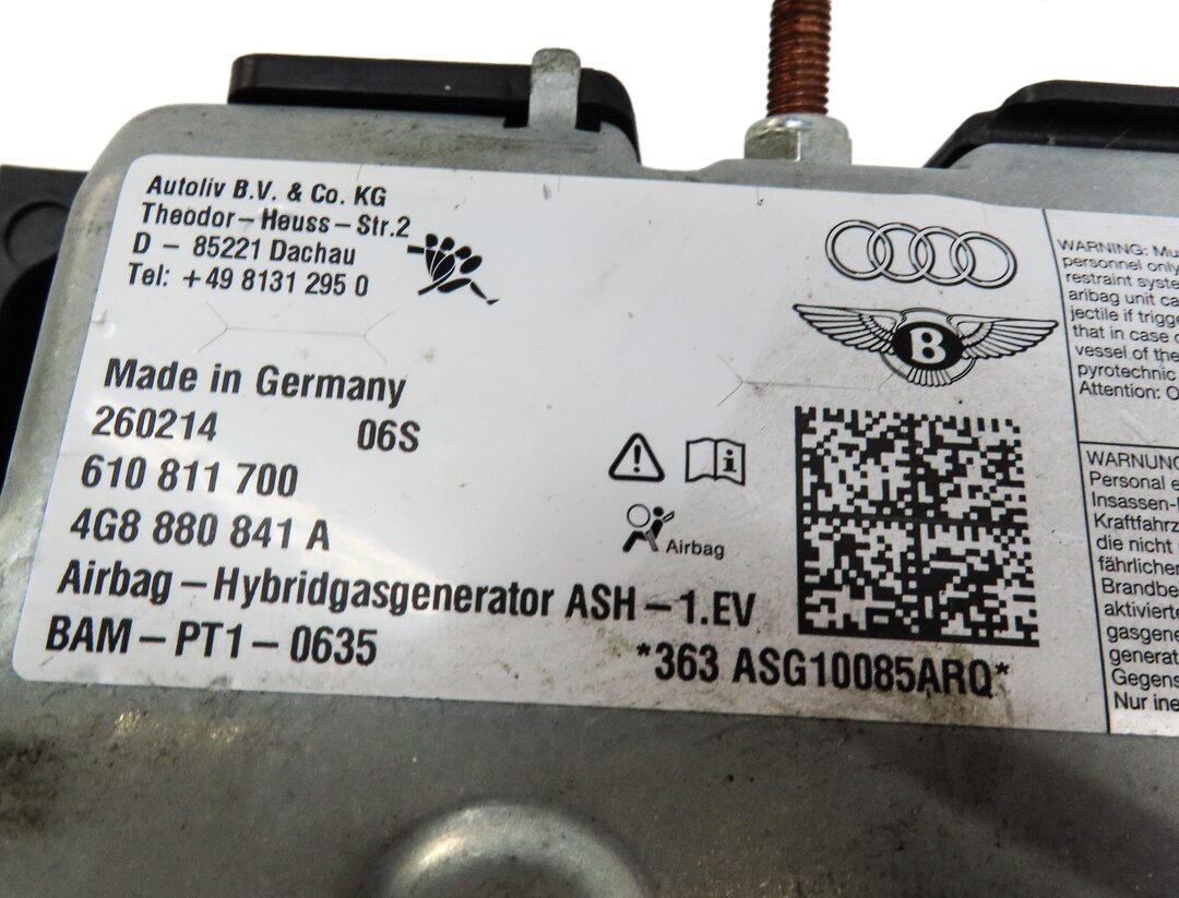 Thumbnail 6: 12-17 AUDI A6 S6 A7 S7 RS7 (C7 4G8) LEFT DRIVER KNEE AIRBAG SRS AIR BAG (BLACK)