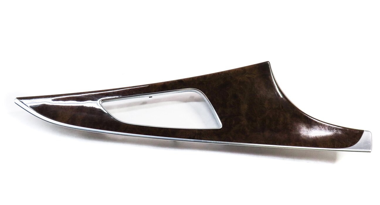Thumbnail 2: 14 AUDI A6 C7 FRONT REAR LEFT RIGHT DOOR DASH CONSOLE BURR WALNUT WOOD TRIM SET