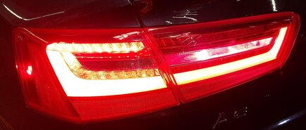 Thumbnail 2: 2012-2015 AUDI A6 S6 (C7) LEFT DRIVER OUTER TAILLIGHT BRAKE LIGHT LAMP (LED)