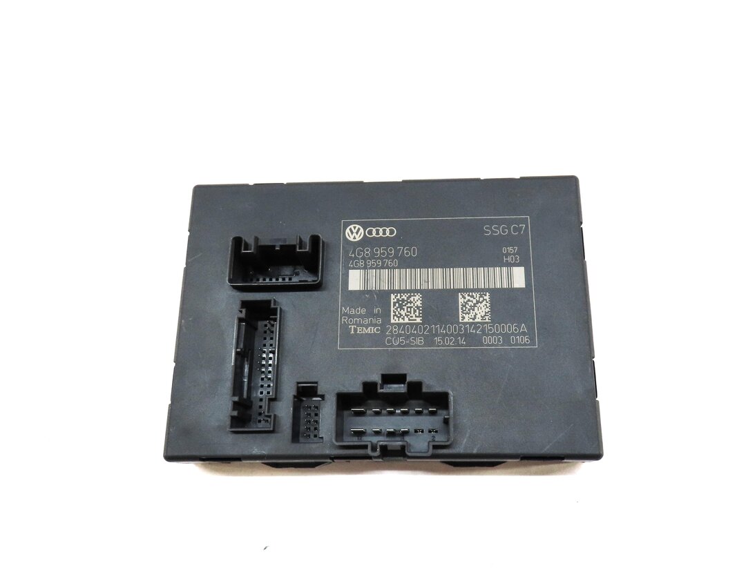 2014 AUDI A6 (C7) FRONT LEFT DRIVER SEAT CONTROL MODULE 4G8959760