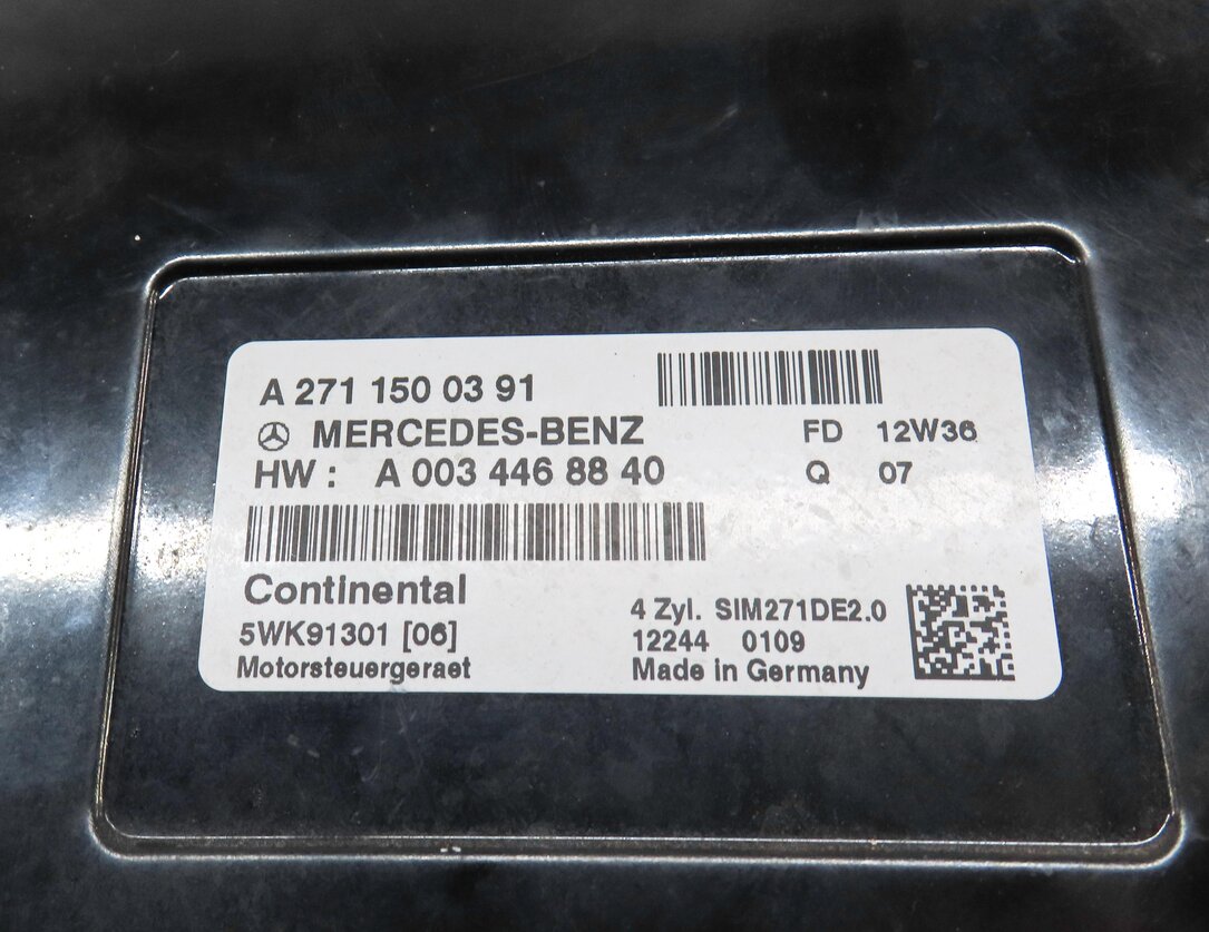 Thumbnail 4: 2012-2015 MERCEDES C250 SLK250 (R172 W204) 1.8L TURBO M271 ENGINE CONTROL MODULE