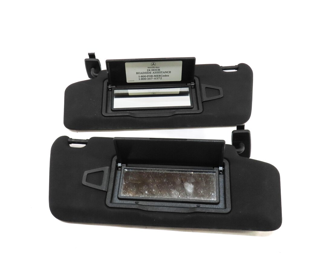 Thumbnail 3: 2008-2014 MERCEDES BENZ C-CLASS (W204) FRONT LEFT & RIGHT SUNVISOR SET (BLACK)