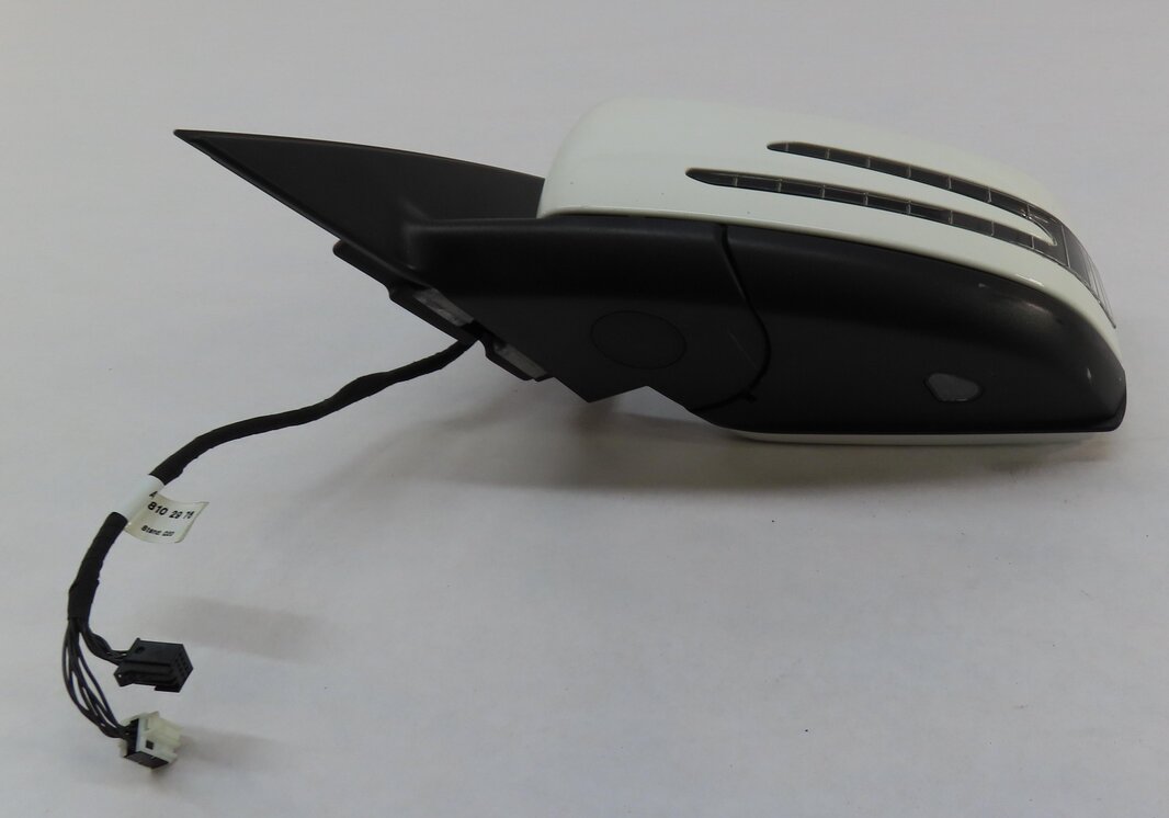Thumbnail 6: 12-14 MERCEDES C250 (W204) LEFT DRIVER HEATED AUTODIM MEMORY DOOR MIRROR (WHITE)