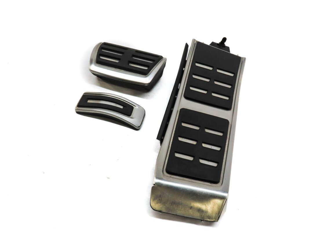 2013 AUDI S7 (C7) FRONT LEFT FOOT REST BRAKE GAS DEAD PEDAL TRIM COVER SET 3