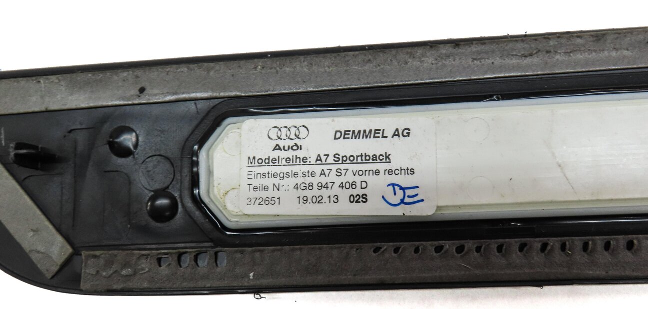 Thumbnail 11: 2013 AUDI S7 (C7) FRONT REAR LEFT RIGHT LIGHTED DOOR SILL SCUFF PALTE SET 4
