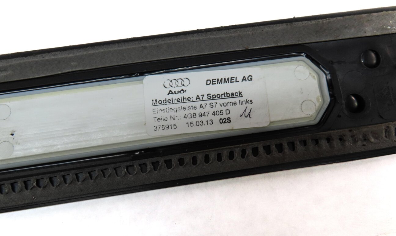 Thumbnail 14: 2013 AUDI S7 (C7) FRONT REAR LEFT RIGHT LIGHTED DOOR SILL SCUFF PALTE SET 4