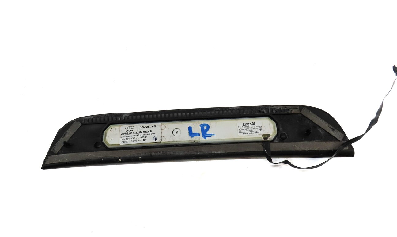 Thumbnail 4: 2013 AUDI S7 (C7) FRONT REAR LEFT RIGHT LIGHTED DOOR SILL SCUFF PALTE SET 4