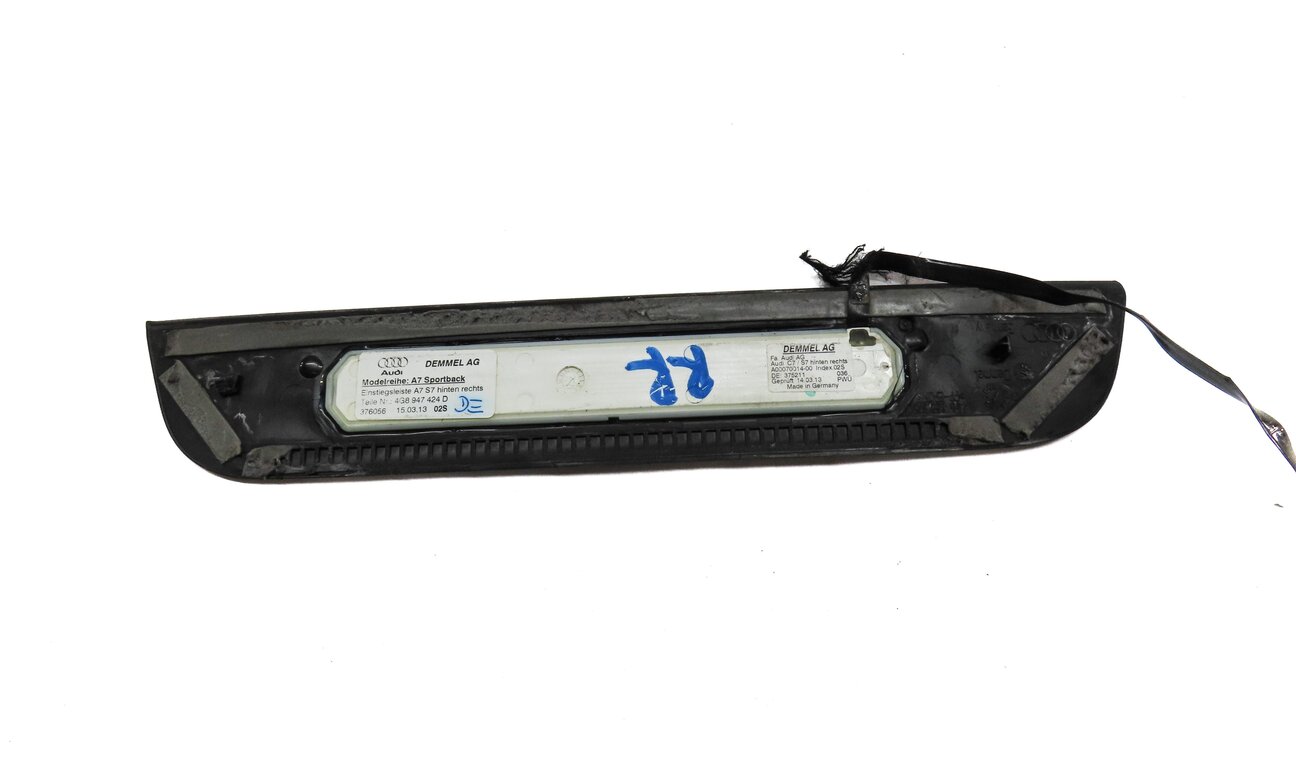 Thumbnail 7: 2013 AUDI S7 (C7) FRONT REAR LEFT RIGHT LIGHTED DOOR SILL SCUFF PALTE SET 4