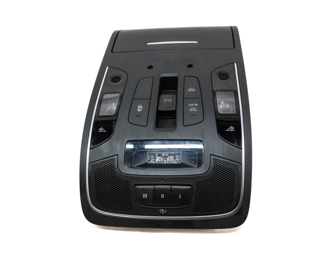 Thumbnail 3: 2013 AUDI S7 (C7) FRONT CENTER ROOF DOMELIGHT DOME LIGHT LAMP & SWITCHES (BLACK)