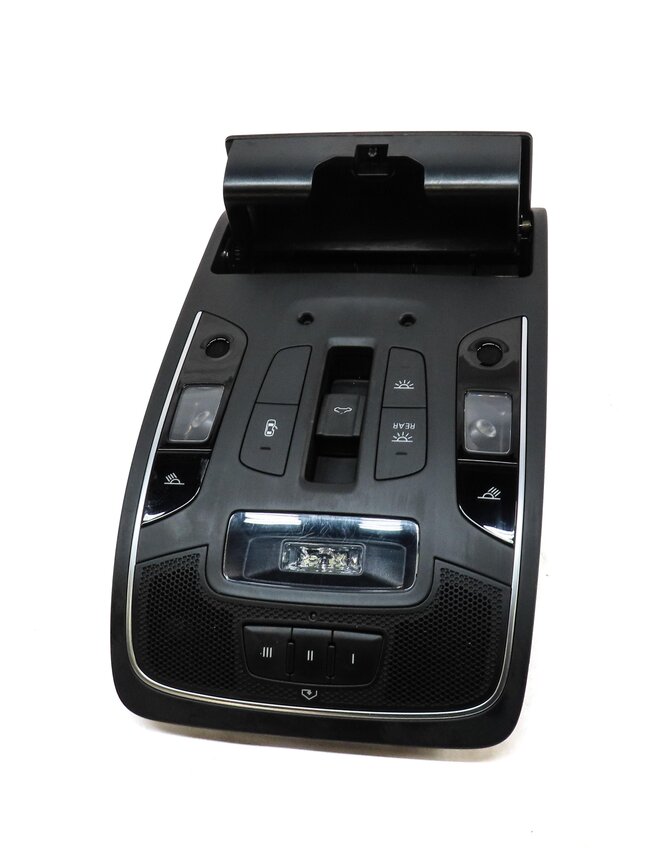 Thumbnail 5: 2013 AUDI S7 (C7) FRONT CENTER ROOF DOMELIGHT DOME LIGHT LAMP & SWITCHES (BLACK)