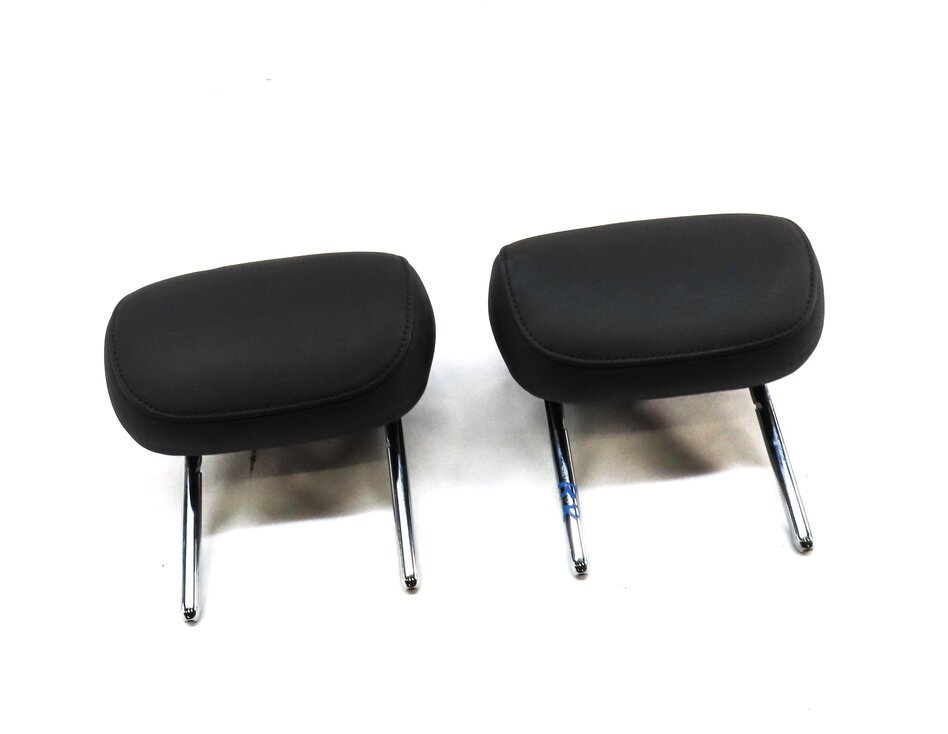 2012-2018 AUDI A7 S7 RS7 (C7) REAR LEFT & RIGHT SEAT HEADREST SET 2 (BLACK SX)
