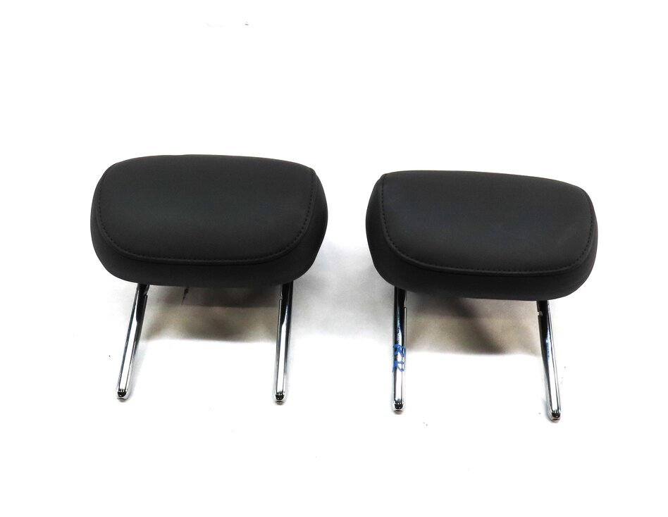 Thumbnail 2: 2012-2018 AUDI A7 S7 RS7 (C7) REAR LEFT & RIGHT SEAT HEADREST SET 2 (BLACK SX)