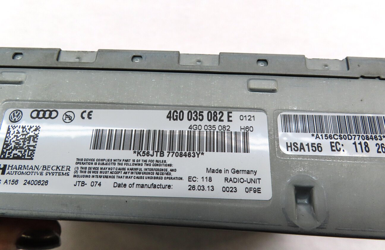 Thumbnail 4: 2013 AUDI S7 (C7) HARMAN BECKER RADIO STEREO RECEIVER MODULE HEAD UNIT