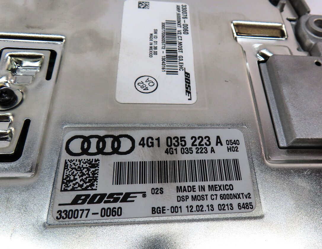 Thumbnail 4: 11-18 AUDI A7 S7 RS7 A8 S8 (C7 4G8 D4 4H) RADIO STEREO BOSE AUDIO AMP AMPLIFIER