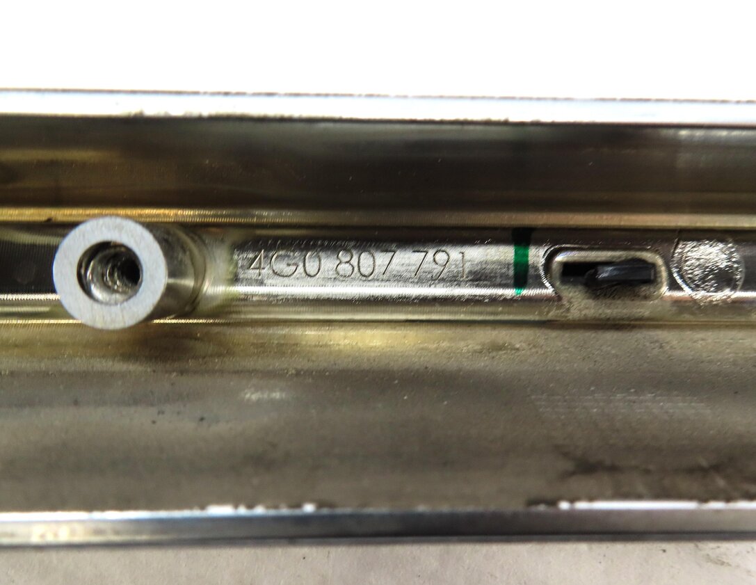 Thumbnail 5: 2013 AUDI S7 (C7) REAR BUMPER LOWER DIFFUSER CHROME MOULDING TRIM 4G0807791