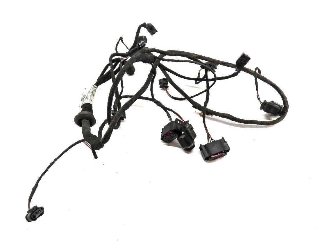Thumbnail 4: 2013 AUDI S7 (C7) REAR PARK ASSIST PDC SENSOR SET4 (BLACK) w/ WIRING HARNESS