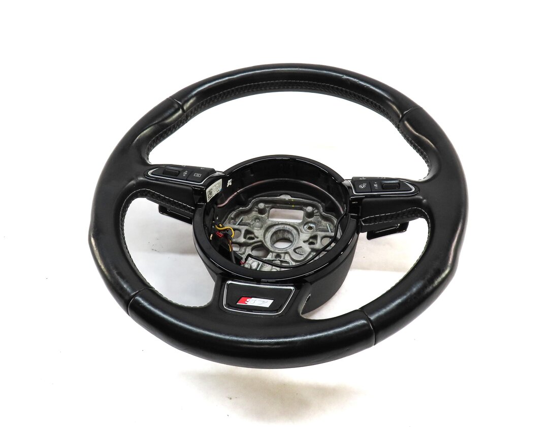 Thumbnail 4: 13-15 AUDI A7 S7 (C7) 3 SPOKE SPORT STEERING WHEEL w/ S7 EMBLEM SWITCHES PADDLES