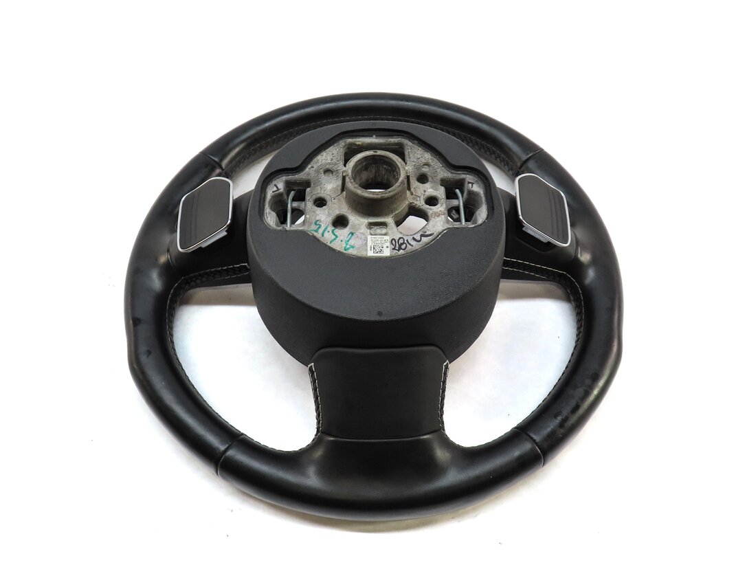 Thumbnail 6: 13-15 AUDI A7 S7 (C7) 3 SPOKE SPORT STEERING WHEEL w/ S7 EMBLEM SWITCHES PADDLES
