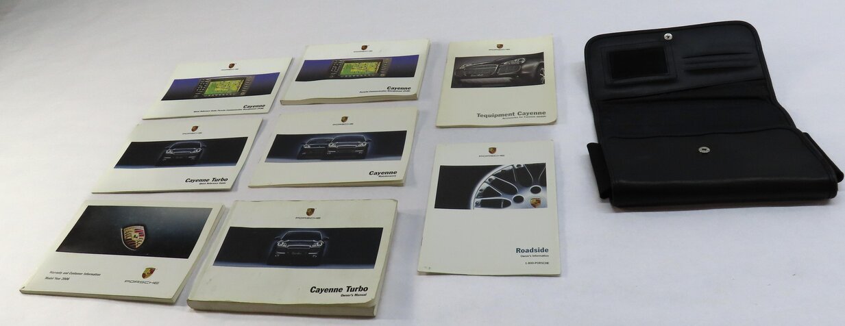 Thumbnail 2: 2006 PORSCHE CAYENNE (955) OWNERS MANUAL BOOKLET SET 8 w/ CARRYING CASE