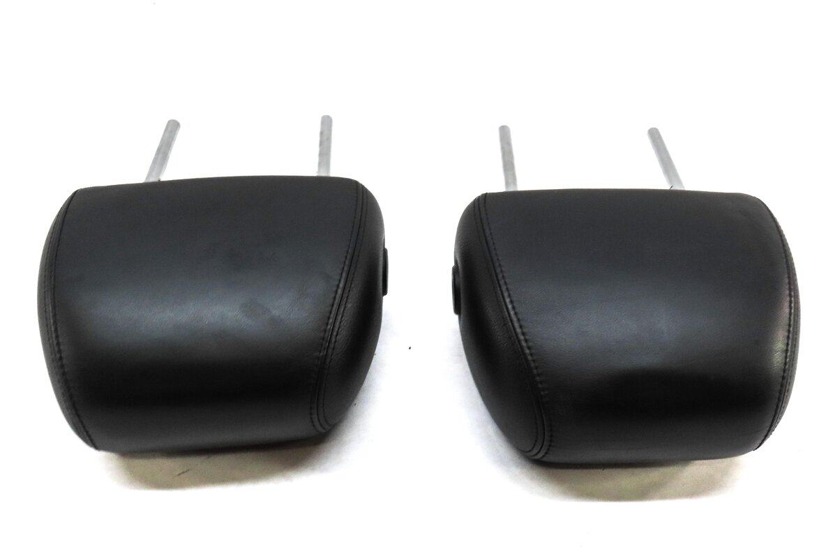Thumbnail 4: 05-10 PORSCHE CAYENNE 955 957 FRONT LEFT DRIVER RIGHT SEAT HEADREST SET2 (BLACK)