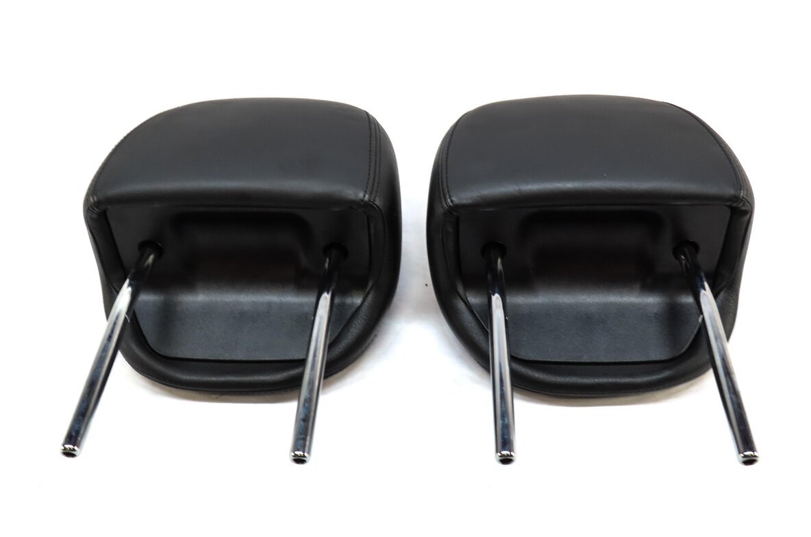 Thumbnail 5: 05-10 PORSCHE CAYENNE 955 957 FRONT LEFT DRIVER RIGHT SEAT HEADREST SET2 (BLACK)
