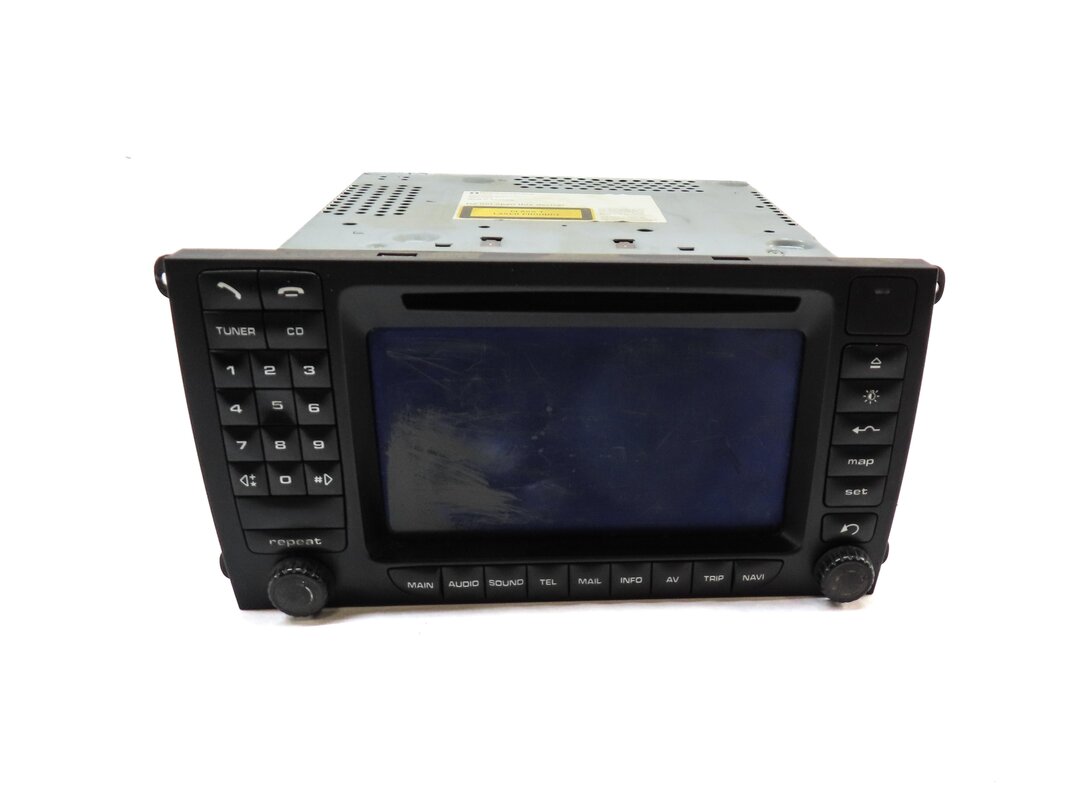 Thumbnail 3: 2006 PORSCHE CAYENNE (955) FRONT RADIO NAVIGATION CD PLAYER DASH HEAD UNIT