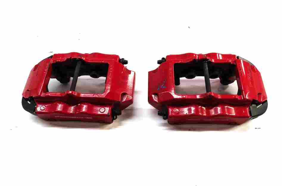 Thumbnail 10: 04-10 PORSCHE CAYENNE 955 957 4.5L 4.8L TURBO BRAKE CALIPER SET/4 (BREMBO) (RED)