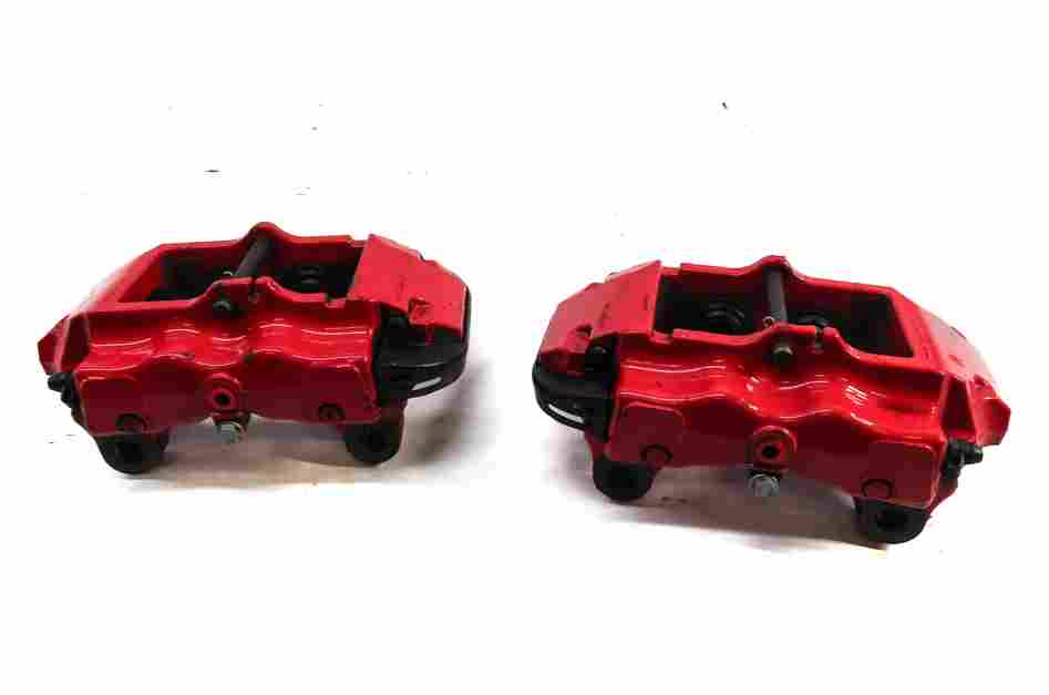 Thumbnail 11: 04-10 PORSCHE CAYENNE 955 957 4.5L 4.8L TURBO BRAKE CALIPER SET/4 (BREMBO) (RED)