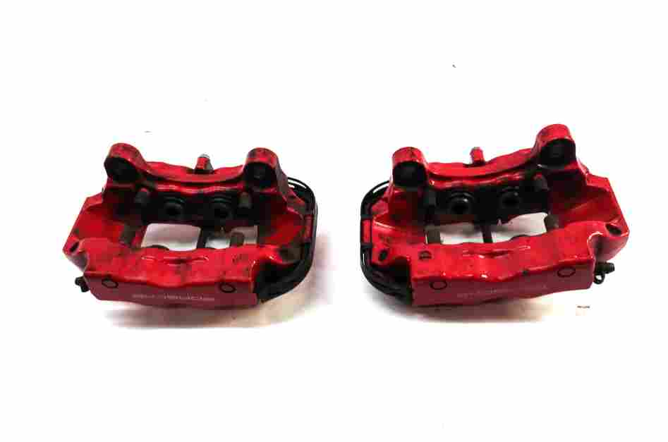 Thumbnail 12: 04-10 PORSCHE CAYENNE 955 957 4.5L 4.8L TURBO BRAKE CALIPER SET/4 (BREMBO) (RED)