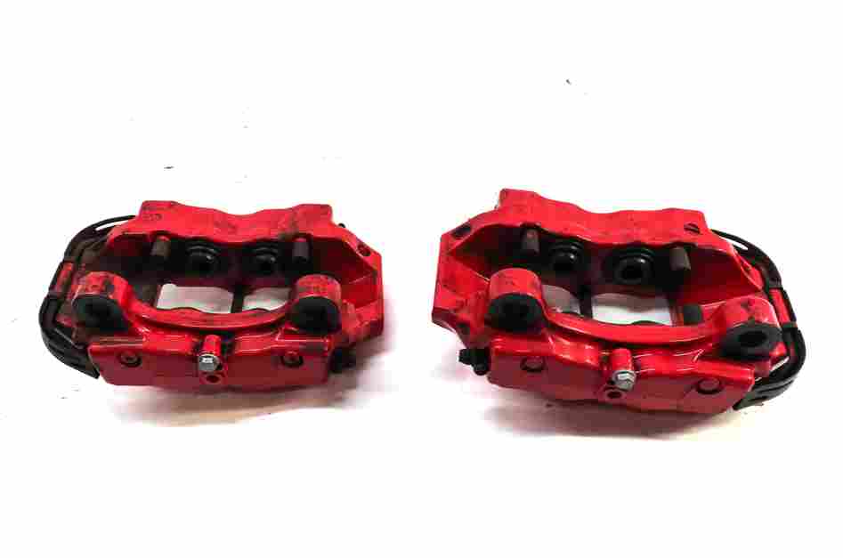 Thumbnail 13: 04-10 PORSCHE CAYENNE 955 957 4.5L 4.8L TURBO BRAKE CALIPER SET/4 (BREMBO) (RED)