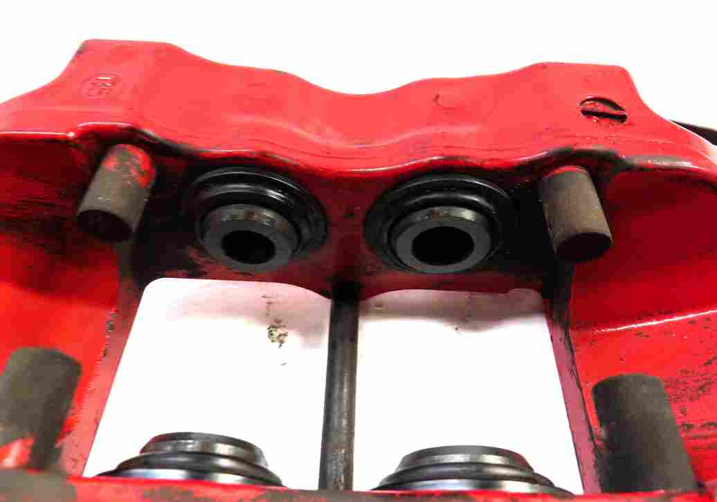 Thumbnail 14: 04-10 PORSCHE CAYENNE 955 957 4.5L 4.8L TURBO BRAKE CALIPER SET/4 (BREMBO) (RED)