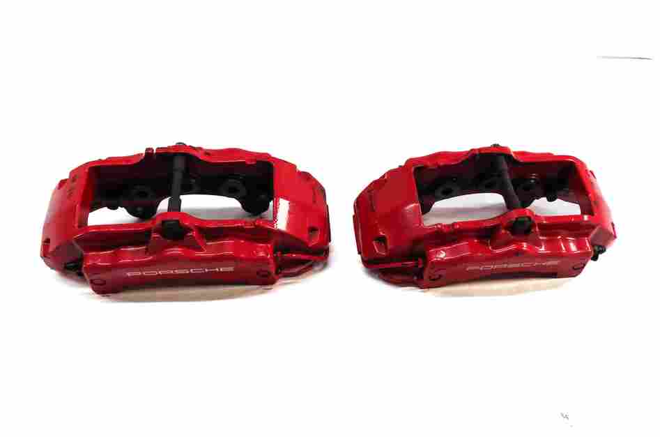 Thumbnail 4: 04-10 PORSCHE CAYENNE 955 957 4.5L 4.8L TURBO BRAKE CALIPER SET/4 (BREMBO) (RED)