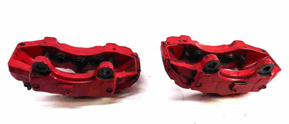 Thumbnail 7: 04-10 PORSCHE CAYENNE 955 957 4.5L 4.8L TURBO BRAKE CALIPER SET/4 (BREMBO) (RED)