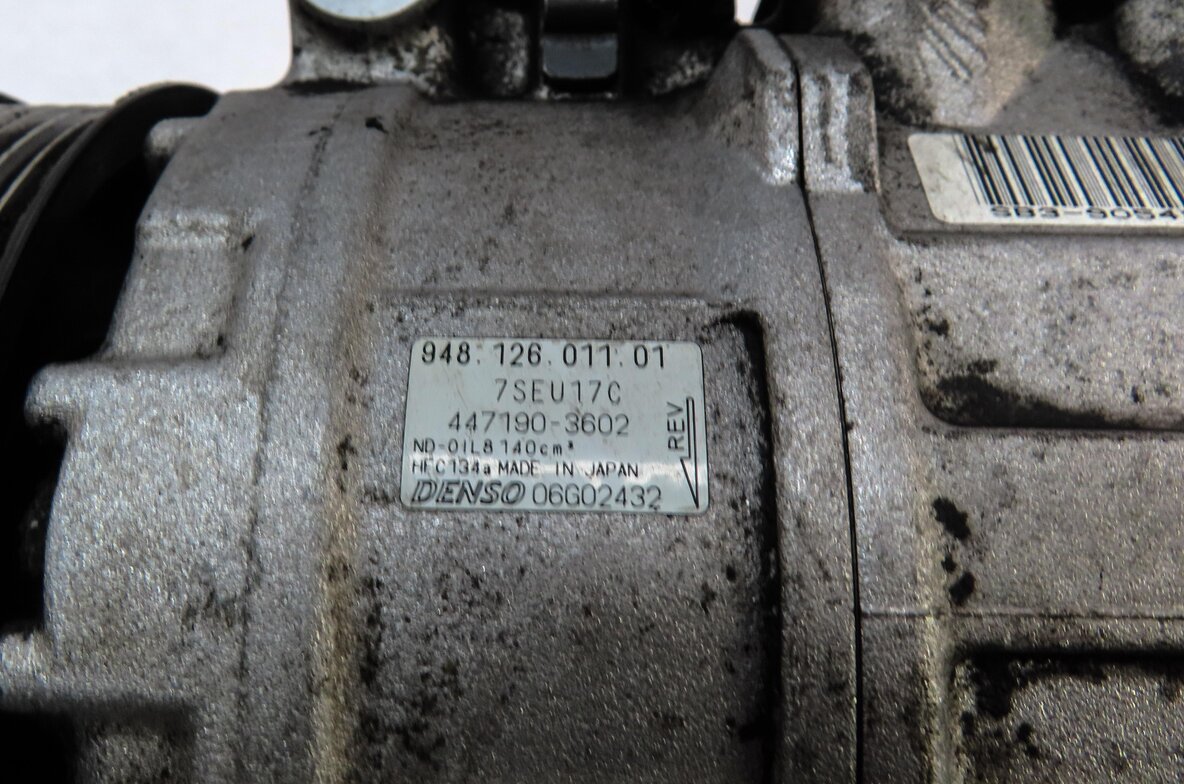 Thumbnail 6: 2003-2006 PORSCHE CAYENNE (955) 4.5L V8 A/C AIR CONDITIONING COMPRESSOR PUMP
