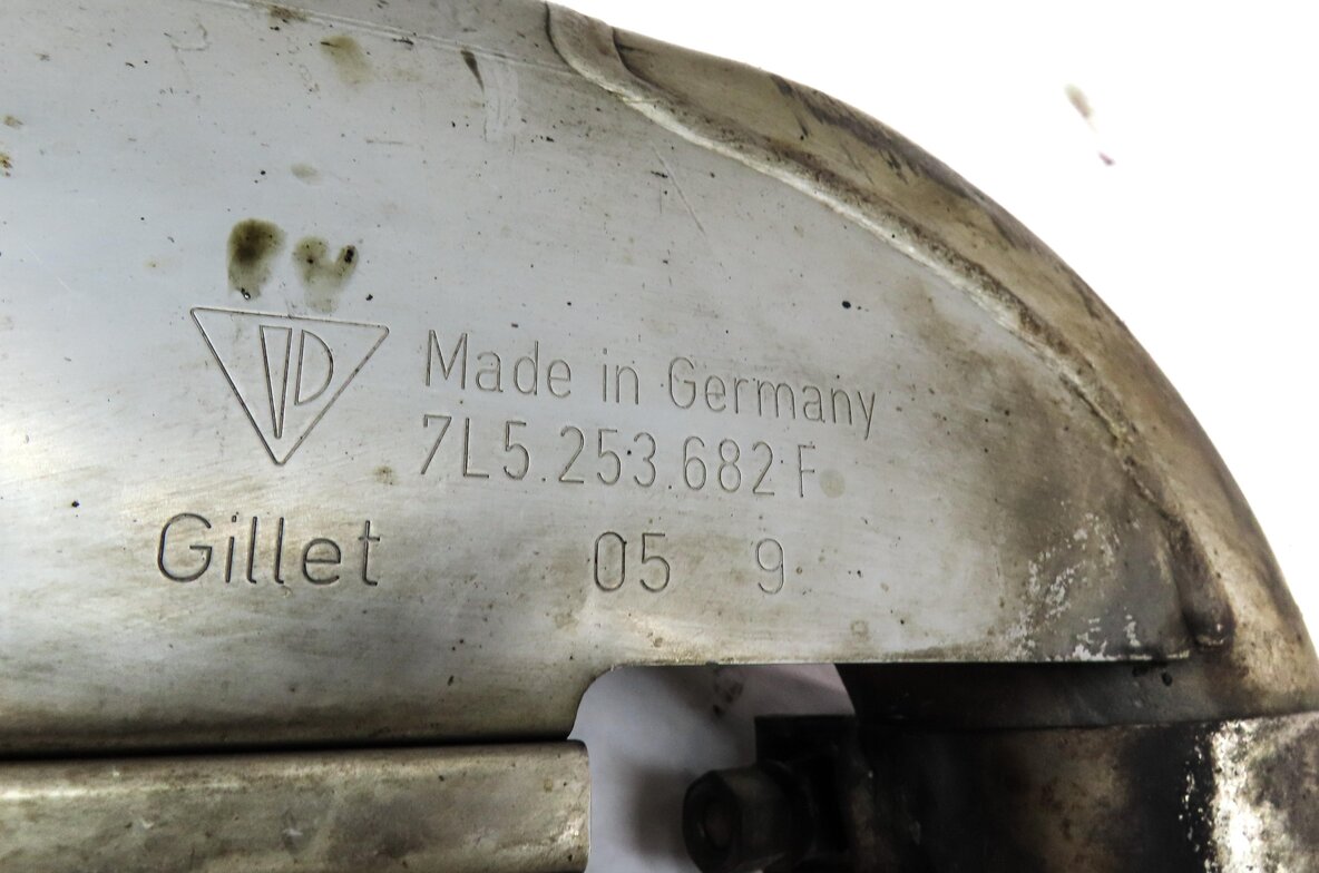 Thumbnail 8: 06 PORSCHE CAYENNE 955 4.5L TURBO M48 REAR LEFT RIGHT MUFFLER EXHAUST TIP SET 2
