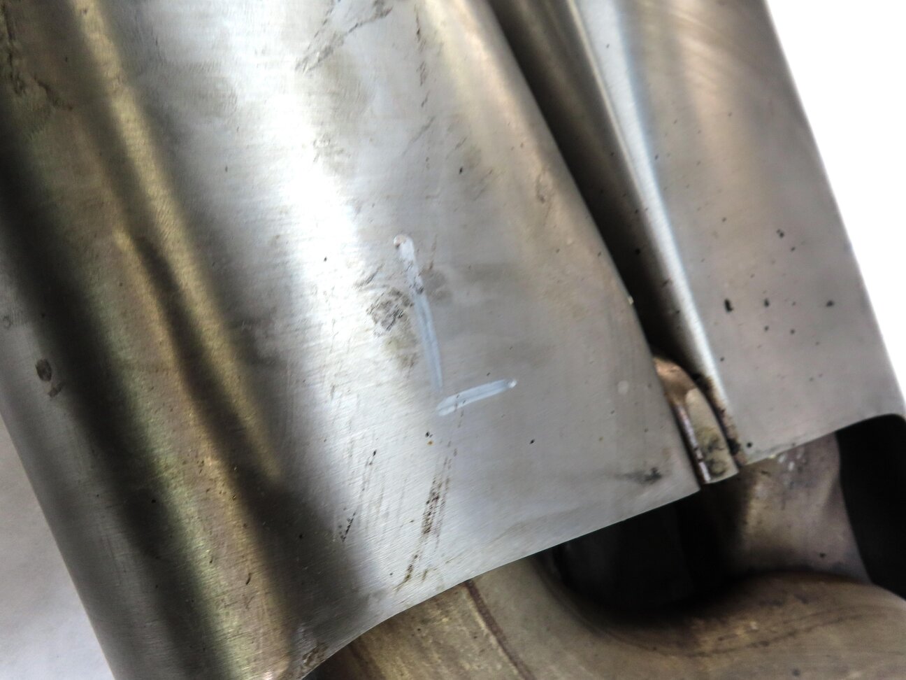 Thumbnail 9: 06 PORSCHE CAYENNE 955 4.5L TURBO M48 REAR LEFT RIGHT MUFFLER EXHAUST TIP SET 2